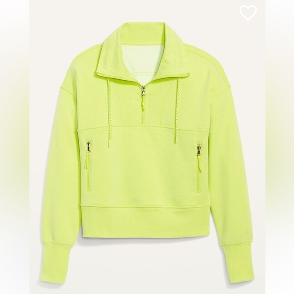 Old Navy Tops - Old Navy  Lime Green Women's Dynamic Fleece Pullover Top